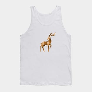 lowpoly geometric deer design Tank Top